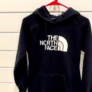 The North Face like new black hoodie